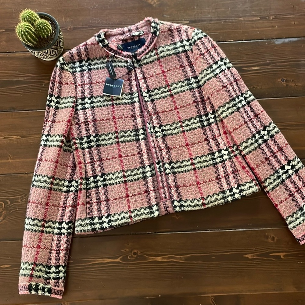 Women’s wool Burberry blazer jacket nwt
